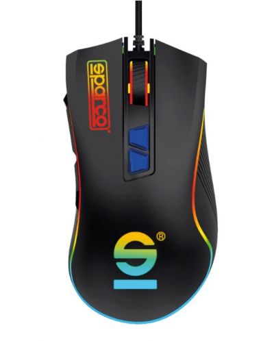 Mouse gaming Sparco - LINE, optic, negru - 1