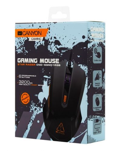 Mouse gaming Canyon - CND-SGM01RGB, negru - 3