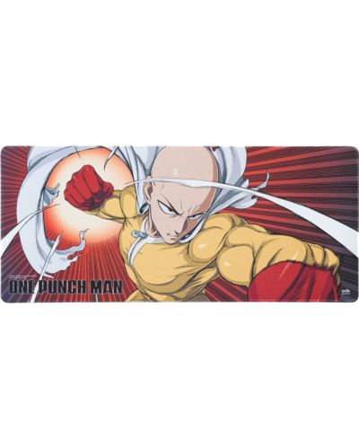 Mouse pad gaming Grupo Erik - One Punch Man Saitama, XL, moale, multicolor - 3