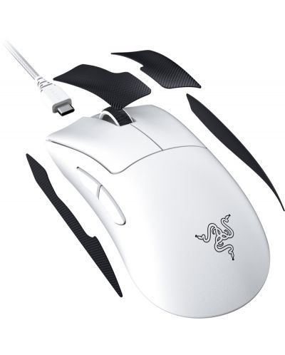 Mouse de gaming Razer - DeathAdder V3 Pro, optic, wireless, alb - 6