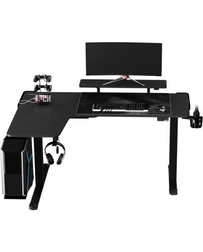 Birou pentru gaming Ultradesk - Winger, negru - 4