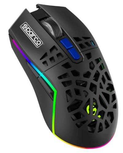Mouse gaming Sparco - SPWMOUSE CLUTCH, optic, wireless, negru - 2