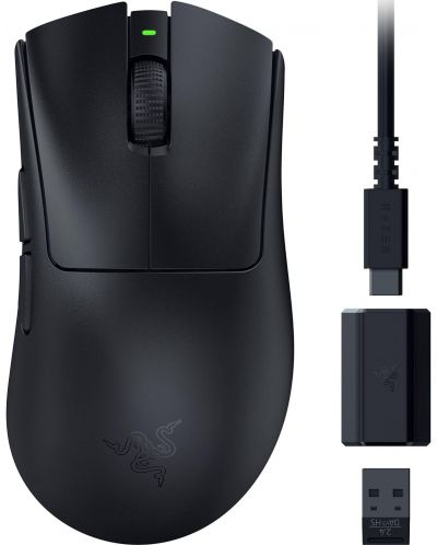 Mouse gaming Razer - DeathAdder V3 HyperSpeed, optic, negru - 1