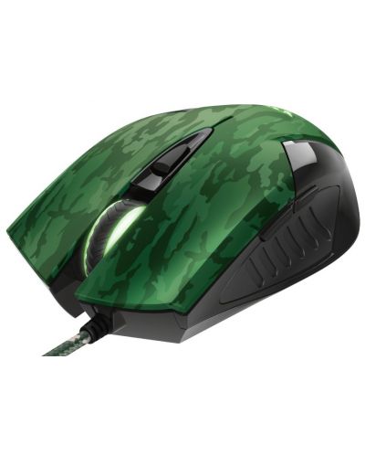Set gaming mouse și pad Trust - GXT 781 Rixa Camo, verde - 6