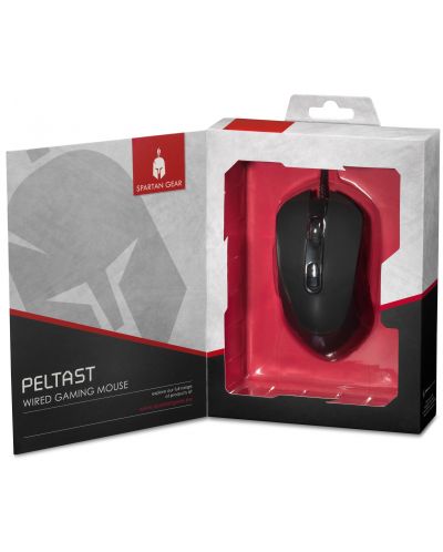 Mouse gaming Spartan Gear - Peltast, neagra - 3