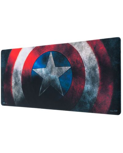 Mouse pad pentru gaming Erik - Captain America, XL, multicoloră - 1