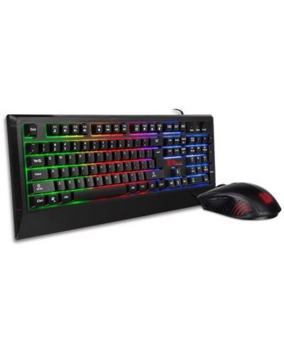 Kit gaming Thermaltake - Challenger Combo, tastatură, mouse, negru - 1