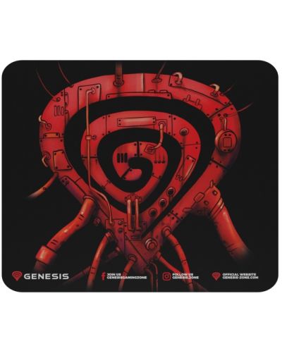 Mouse pad pentru gaming Genesis - Pump Up The Game, S, negru - 1