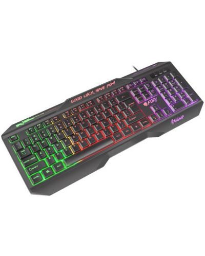Tastatura gaming Fury - Hellfire 2, iluminare LED, neagra - 2