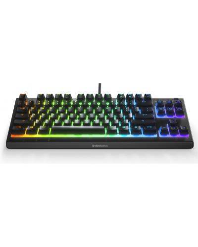 Tastatura gaming SteelSeries - Apex 3 TKL, RGB, US, neagra - 2