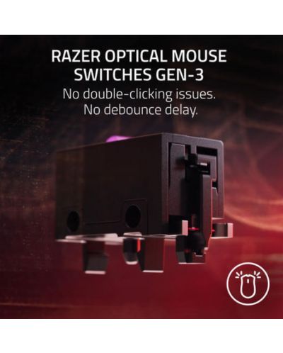Mouse de gaming Razer - Viper V2 Pro - PUBG Ed., optic, wireless, negru/galben - 4