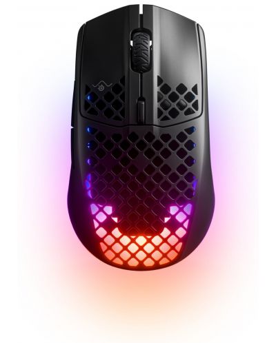 Mouse gaming SteelSeries - Aerox 3 (2022), wireless, negru - 1