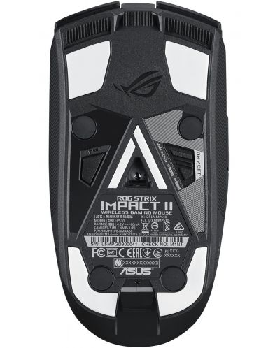 Mouse gaming ASUS - ROG Strix Impact II, optic, wireless, negru - 7