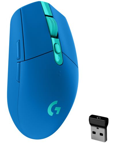 Mouse gaming Logitech - G305 Lightspeed, optic, albastru - 1