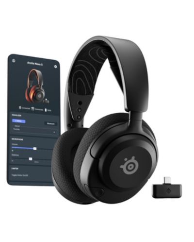 Căști gaming  SteelSeries - Arctis Nova 5, wireless, negre - 3