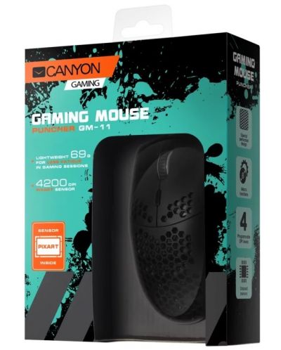 Mouse gaming Canyon - Puncher GM-11, optic, negru - 5