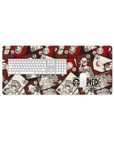 Mouse pad pentru gaming Erik - One Piece, XL, roșu - 4