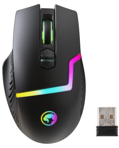 Mouse de gaming Marvo - M791W, optic, wireless, negru - 1