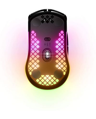 Mouse gaming SteelSeries - Aerox 3, optic, wireless, negru - 2