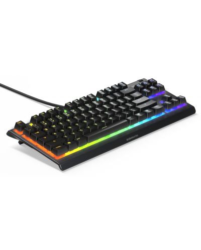 Tastatura gaming SteelSeries - Apex 3 TKL, RGB, US, neagra - 5