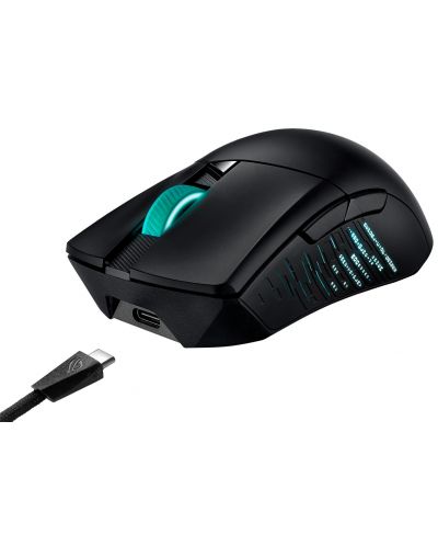 Mouse gaming  ASUS - ROG Gladius III, optic, wireless, negru - 6