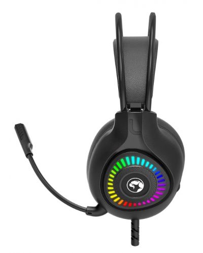 Căști gaming Marvo - H8325 RGB, negre - 4