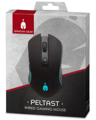 Mouse gaming Spartan Gear - Peltast, neagra - 2