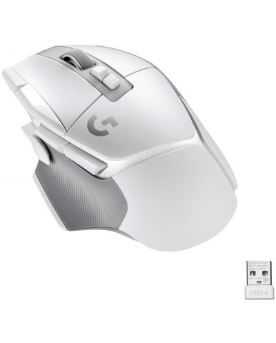 Mouse de gaming Logitech - G502 X Lightspeed EER2, optic, alb - 1