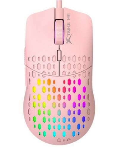 Mouse pentru jocuri Xtrike ME - GM-209P, optic, roz - 1