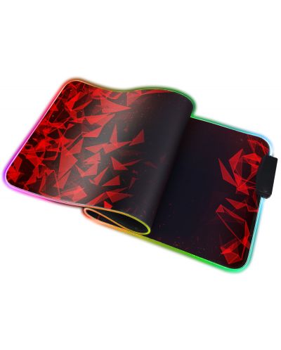 Mouse pad de gaming Marvo - MG011, XL, moale, negru/rosu - 2
