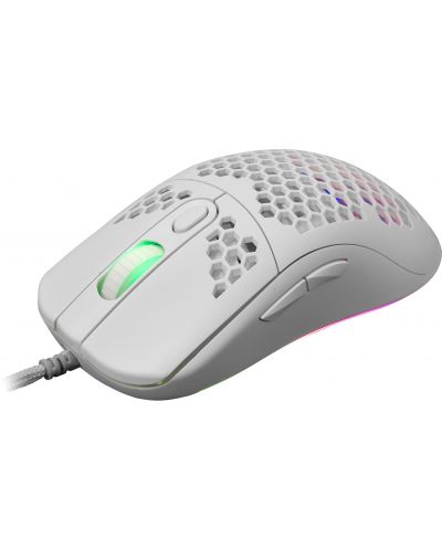 Mouse gaming  White Shark - GALAHAD, optic , albă  - 3