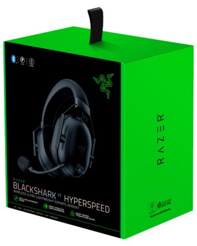 Cască de jocuri Razer - BlackShark V2 HyperSpeed, fără fir, negru - 8