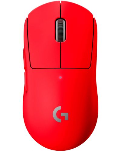 Mouse de gaming Logitech - Pro X Superlight, fără fir, roșu - 1