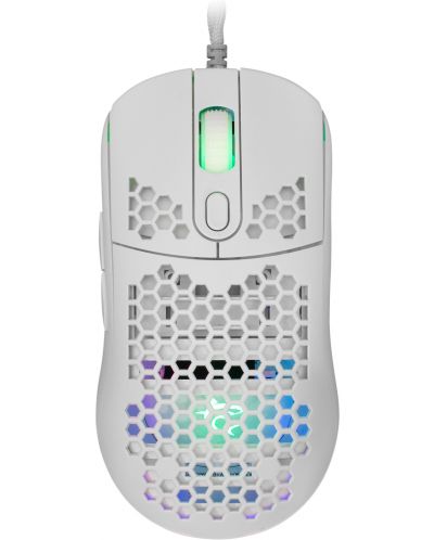 Mouse gaming  White Shark - GALAHAD, optic , albă  - 1