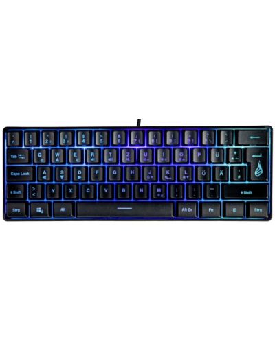 SureFire Gaming Keyboard - KingPin X1 60%, RGB, negru - 1