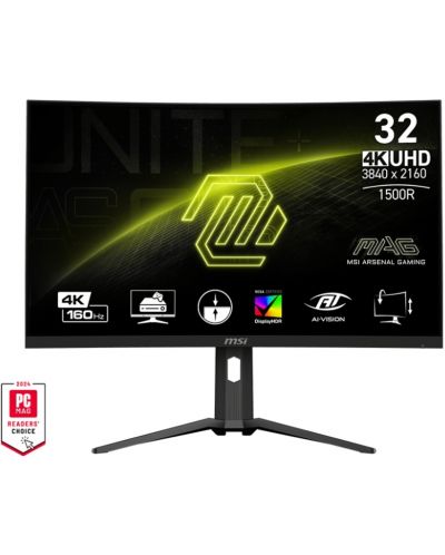 Gaming monitor  MSI - MAG 321CUP, 31.5'', UHD, VA, 160Hz, 1ms - 1