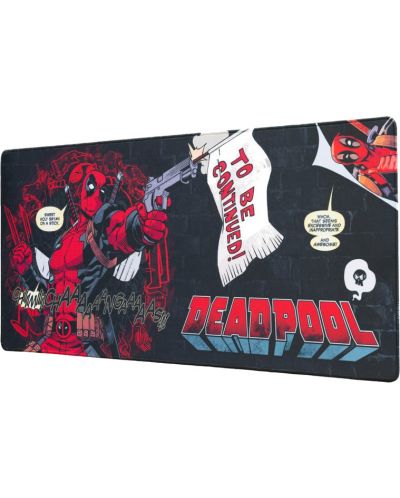 Mouse pad gaming Grupo Erik - Deadpool Marvel, XL, moale, negru - 1