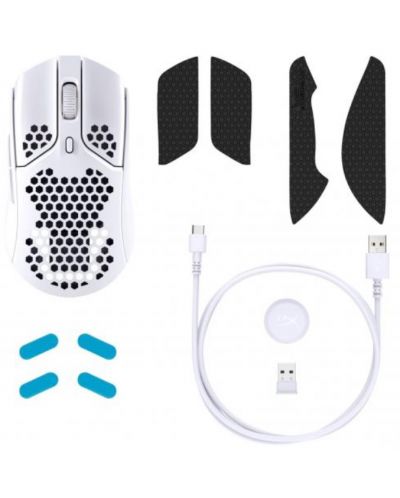 Mouse de gaming Pulsefire Haste, optic, wireless, alb - 8