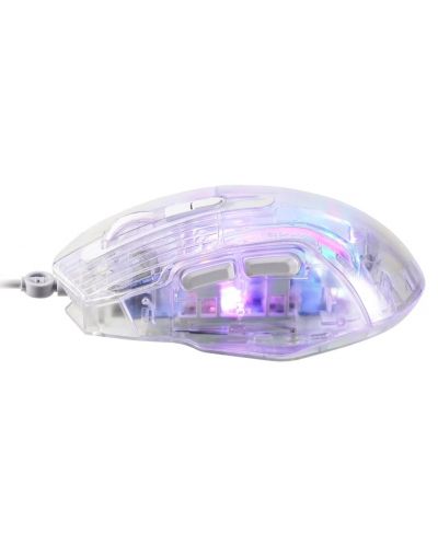 Mouse gaming Marvo - M413 RGB, optic, transparent - 3