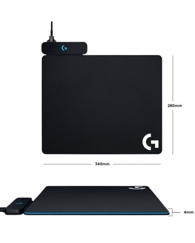Gaming accesoriu Logitech PowerPlay - mouse pad wireless + moale sirigid - 5