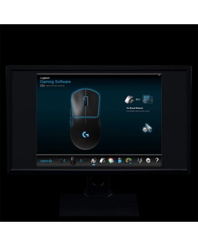 Mouse gaming Logitech - G Pro, optic, 16K DPI, wireless, negru - 7