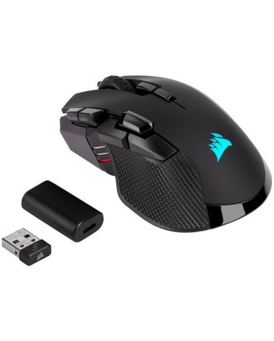 Mouse gaming Corsair - Ironclaw Wireless, optic, fara fir, negru - 4
