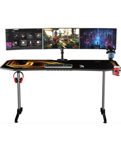 Birou pentru gaming Ultradesk - Frag XXL, aur - 1