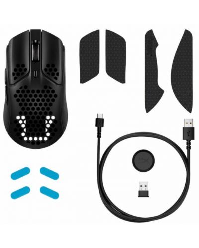 Mouse de gaming HyperX - Pulsefire Haste, optic, wireless, negru - 7
