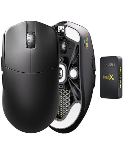 Mouse gaming Lamzu - MAYA X 8K, optic, wireless, negru | Ozone.ro