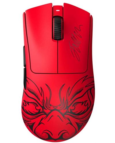 Mouse de gaming Razer - DeathAdder V3 Pro Faker Edition, optic, wireless, roșu - 1