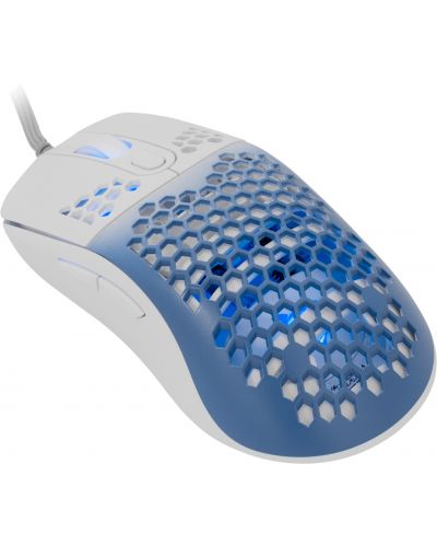 Set mouse și pad pentru gaming  White Shark - MEGALODON, син/alb  - 3