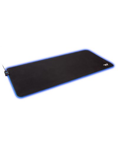 Mouse pad gaming Thermaltake - Level 20 RGB Extended, XXL, moale, negru - 2