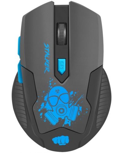 Mouse gaming Fury - Stalker, optic, wireless, negru/rosu - 1