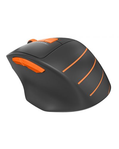 Mouse gaming A4tech - Fstyler FG30S, optic, wireless, portocaliu - 2